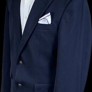 Navy blue men’s blazer
